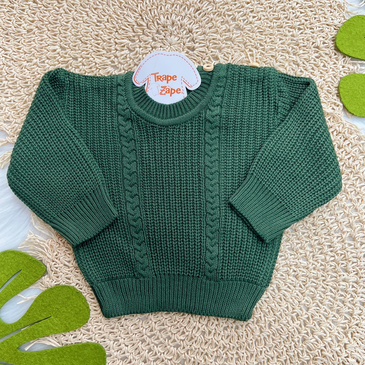 Blusa de Linha Ponto Alto Fechado - Verde Militar 